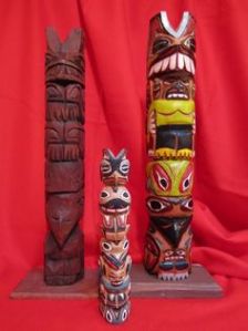 3 totems by John T. Williams